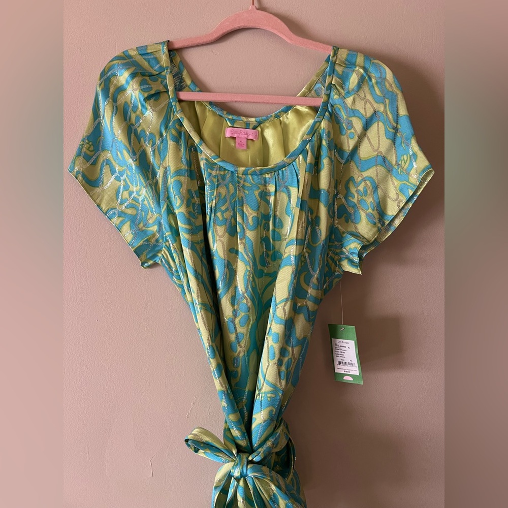 Lilly Pulitzer Lush Green and Wild Orchid Top